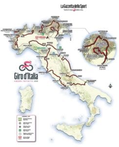 Γύρος της Ιταλίας 2019: Η διαδρομή