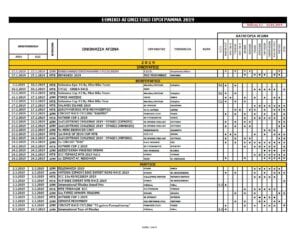 ΑΝΑΡΤΗΘΗΚΕ ΣΤΟ B&N ΤΟ ΠΡΟΓΡΑΜΜΑ ΑΓΩΝΩΝ ΤΗΣ Ε.Ο.Π. ΓΙΑ ΤΟ 2019!